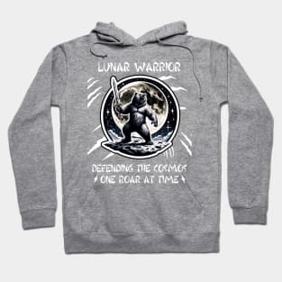 Viking Lunar Warrior Bear With a Sword Hoodie